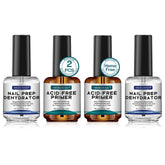 Morovan nail prep dehydrator bottle shows an oil-free surface for stronger adhesion.