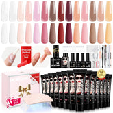 Morovan poly gel nail kit all-in-one with UV lamp for salon-quality at-home nails