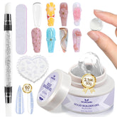Morovan solid builder nail gel 60g jar for precise 3D sculpting at home