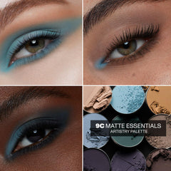MORPHE 9C eye look demonstrates wearable all-matte finish and blendability.