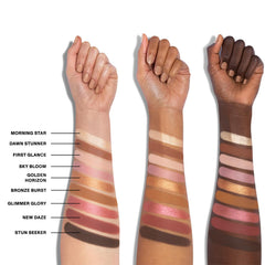 Morphe 9G Sunrise Glow rose-matte shades enable soft everyday or glam accents.