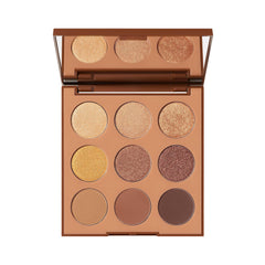 Morphe 9R Bronze Metal Artistry Palette closed case for on-the-go bronze looks