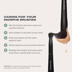 Morphe Crease Blending Trio M139 brush with precise point for defined crease definition.