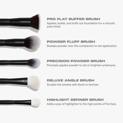 Morphe Face The Beat deluxe angle brush for precise cheek color