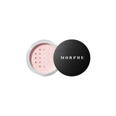 Morphe Mini Bake & Set powder tin front view for a matte, long-lasting finish.