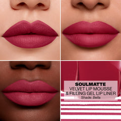 Morphe Soulmatte Velvet Lip Mousse smudge-resistant formula resists fading and transfer.