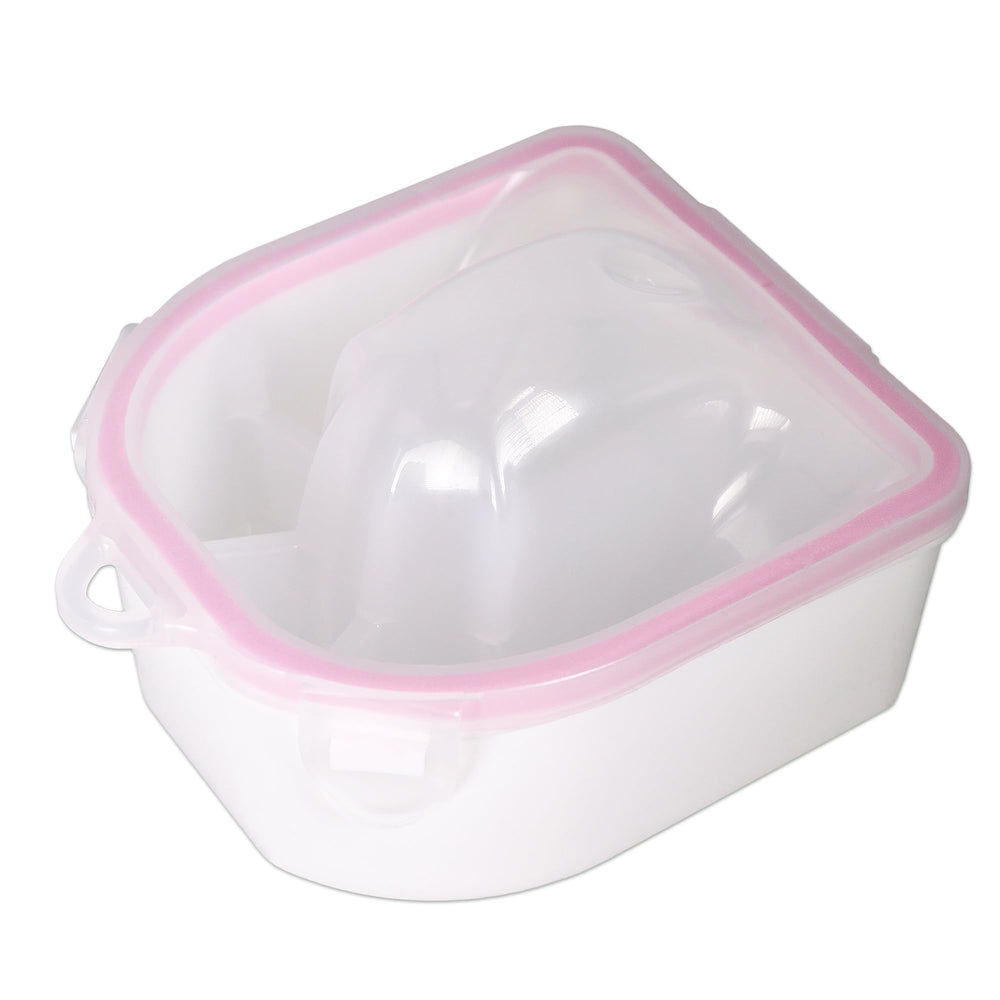 MosBug Nail Spa bowl front view shows sturdy, easy-clean design for repeated sessions.