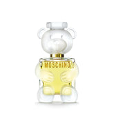 Moschino Toy 2 bottle in clear glass for sleek everyday elegance.