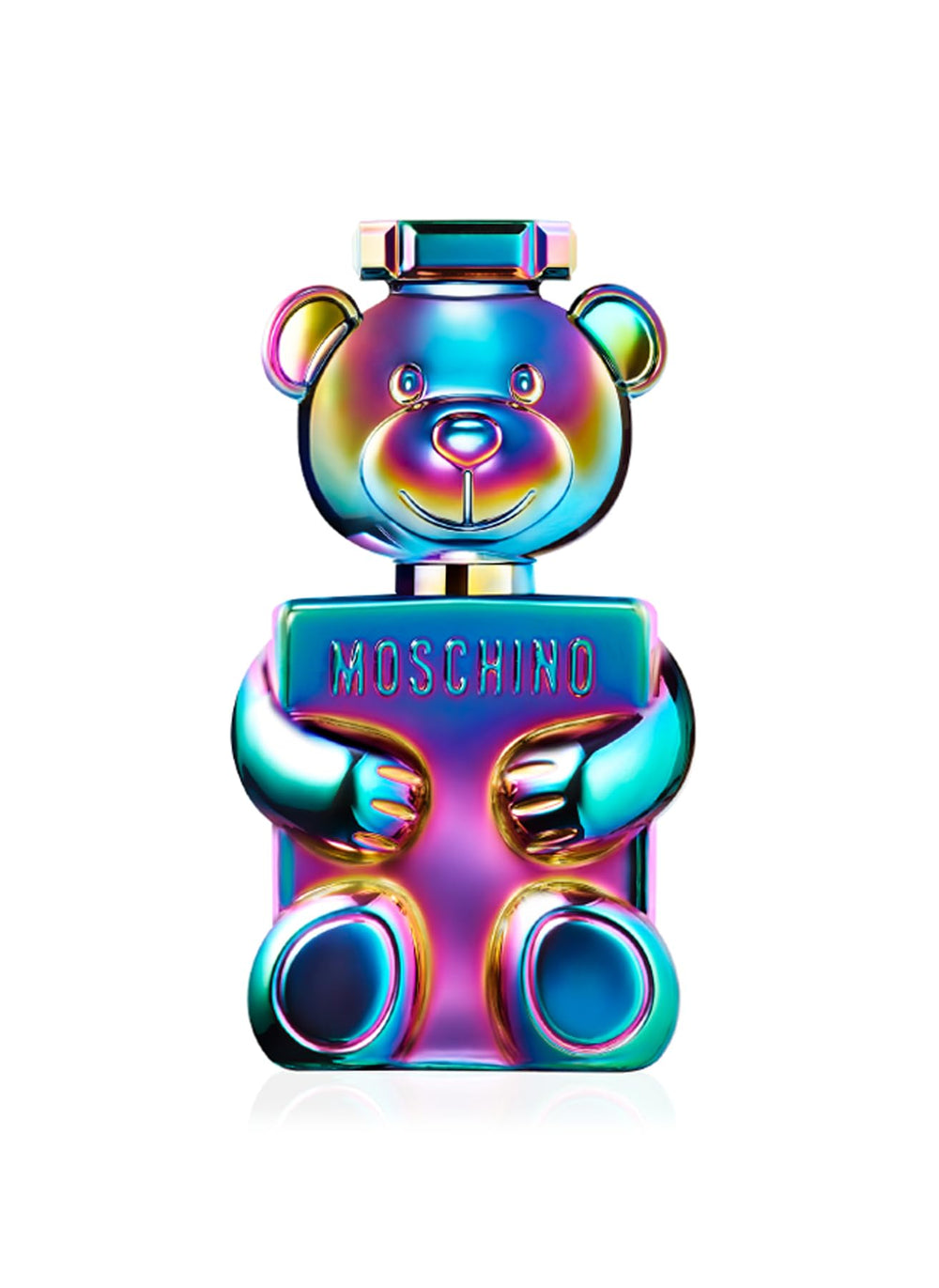 Moschino Toy 2 Pearl bottle closeup reveals a pearl-inspired design for refined daily wear.