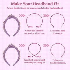 MOSOTECH knotted headband non-slip design keeps hair in place all day