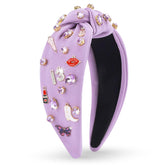 MOSOTECH music jeweled knotted headband guitar sparkle for stage-ready style