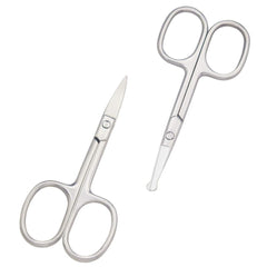 Motanar round-tipped scissors for safe nose hair trimming and gentle grooming.