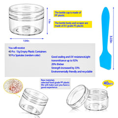 MotBach 0.5oz travel jars offer compact, spill-resistant packaging for on-the-go cosmetics.