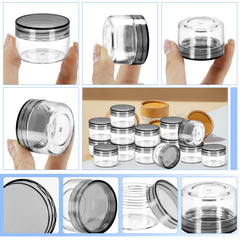 MotBach round containers keep products organized and leak-free during trips.