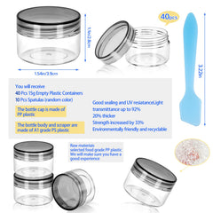 MotBach travel jars with spatulas provide precise dispensing for creams and serums.