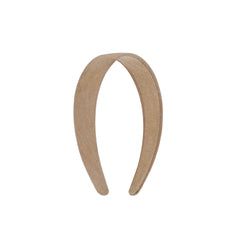 Motique Accessories suede-like headband in beige for comfortable all-day styling.