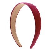 Motique headband close-up shows suede-like fabric for comfortable wear