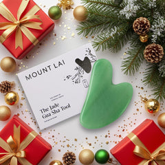 Mount Lai Jade Gua Sha close-up jade texture highlighting cooling properties