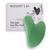 Mount Lai Jade Gua Sha tool full view for facial massage and lymphatic drainage