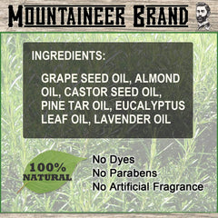 Mountaineer Brand beard oil pump dispenser enables easy application.
