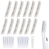 MOVELOVE replacement heads 12-pack close-up for precise facial exfoliation and smoother skin