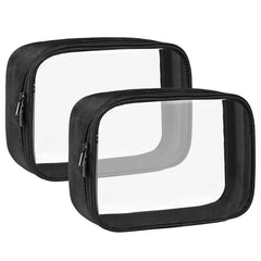 Moyad TSA-approved clear toiletry bag front view for quick security checks.