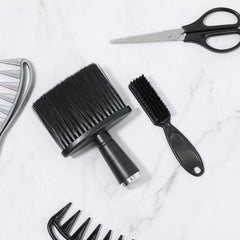 Mozeat Lens Barber Brush Kit neck duster with soft bristles for gentle cleaning.