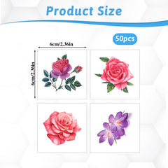 Mozeat Lens peony tattoo sheets for bold floral accents on skin