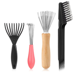 Mozeat Lens hairbrush cleaner tool set with double-headed brush for deep cleaning at home