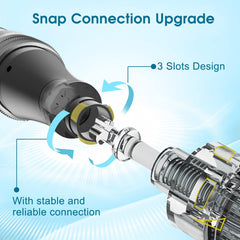 MPK ergonomic, non-slip handle improves grip during at-home treatments.