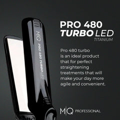 MQ Professional titanium plates closeup on black model for ultra-smooth glide