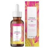 MQN Natural Hair Removal Oil bottle close-up showing smoothing and potential hair reduction.