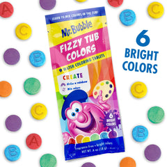 Mr. Bubble fizzy tub colors pack 2 with vivid hues for color mixing.