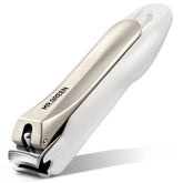 MR.GREEN anti-splash nail clipper shown from the side for mess-free trimming