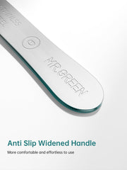 MR.GREEN Curved Nail File ergonomic, anti-slip handle supports comfortable grooming.