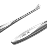 MR.GREEN Cuticle Pusher with ergonomic grip for comfortable trimming.