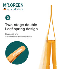 MR.GREEN eyebrows tweezers orange two-stage spring design delivering balanced resistance and premium feel.