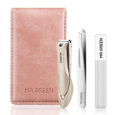 MR.GREEN nail clipper set in stainless steel for precise grooming.