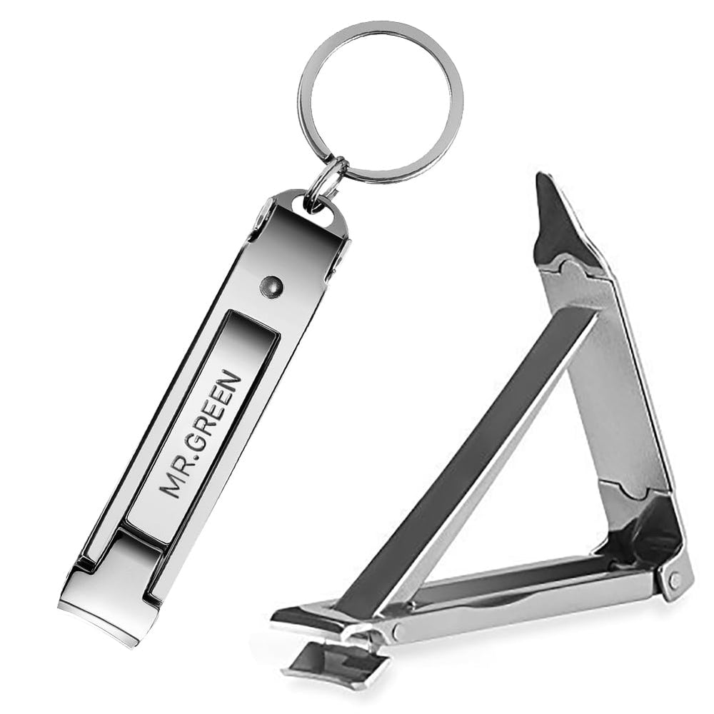 MR.GREEN portable nail clippers folded-flat for pocket-ready grooming.
