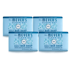 Mrs. Meyer's Clean Day Rain Water bars show a fresh scent for a refreshing shower