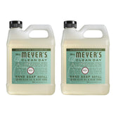 Mrs. Meyer's Clean Day Basil Hand Soap Refill 2-pack ready for ongoing use