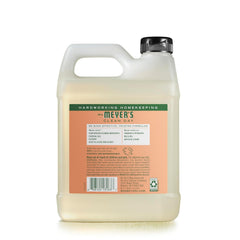 Mrs. Meyer's Clean Day hand soap refill bottle cap for quick, mess-free dosing.
