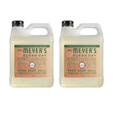 Mrs. Meyer's Clean Day Geranium refill bottle being poured for quick replenishment.