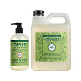 Mrs. Meyer's Snowdrop refill bottle for long-lasting sink clean.