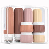 Mrsdry travel bottles 3oz set with leak-proof squeeze tubes for mess-free packing