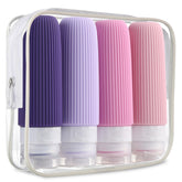 Mrsdry travel bottles 4-pack ready for compact packing and TSA-friendly travel.
