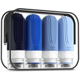 Mrsdry travel bottles 4pack compact and organized for easy packing.