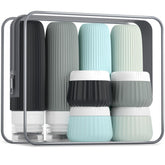 Mrsdry Travel Bottles leakproof three-layer design keeps liquids secure during flights