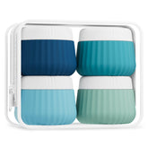 Mrsdry travel containers 4-pack front view, compact on-the-go organizers for toiletries.