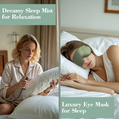 MS.DORYA pillow mist creating a calming bedroom atmosphere.